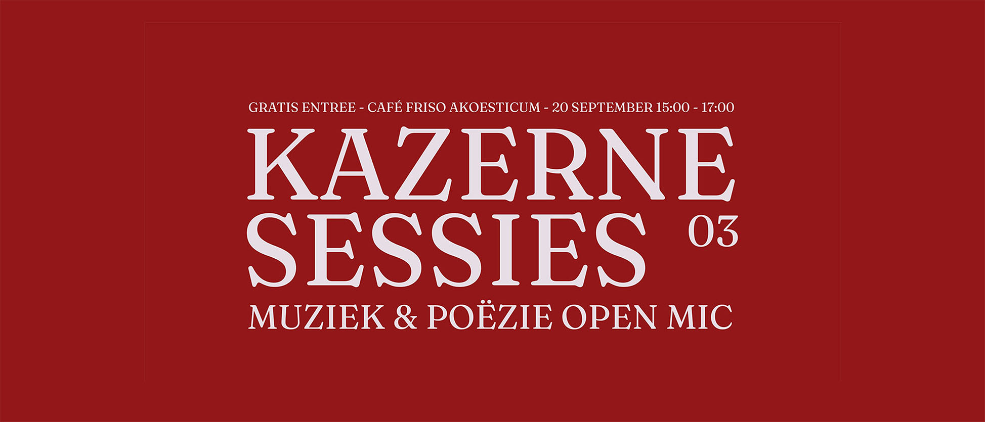 kazerne sessies 03 header
